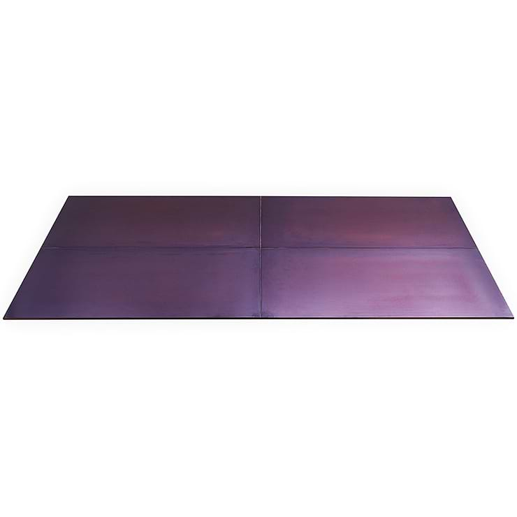 Amulet Mist Aubergine 18x36 Purple Metal Laminated Porcelain Tile