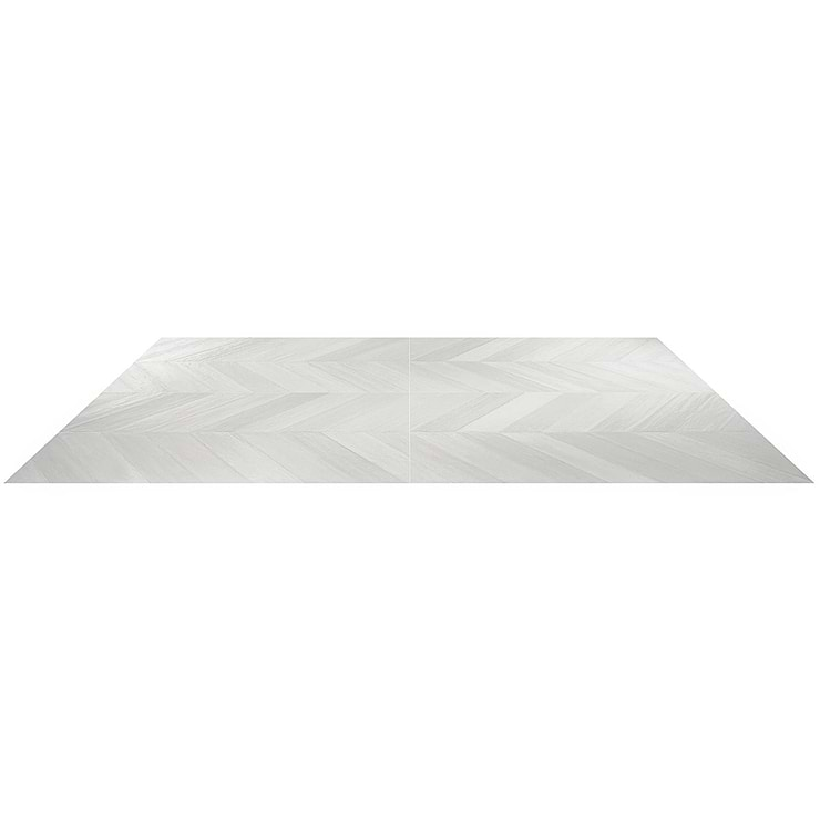 Sculpt Chevron White 24x48 Natural Porcelain Tile