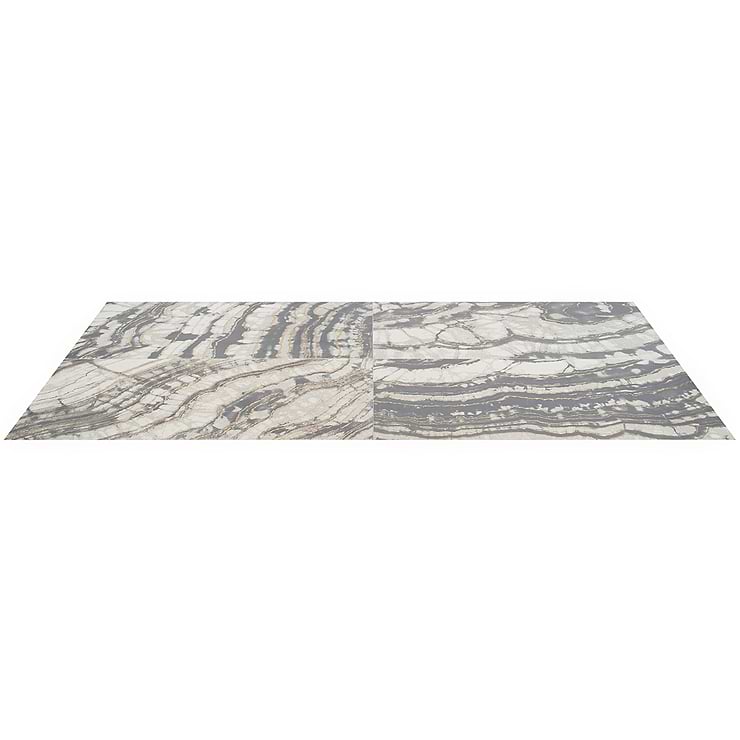 Agate Art Smoke Gray 24x48 Artisan Decor Polished Porcelain Tile