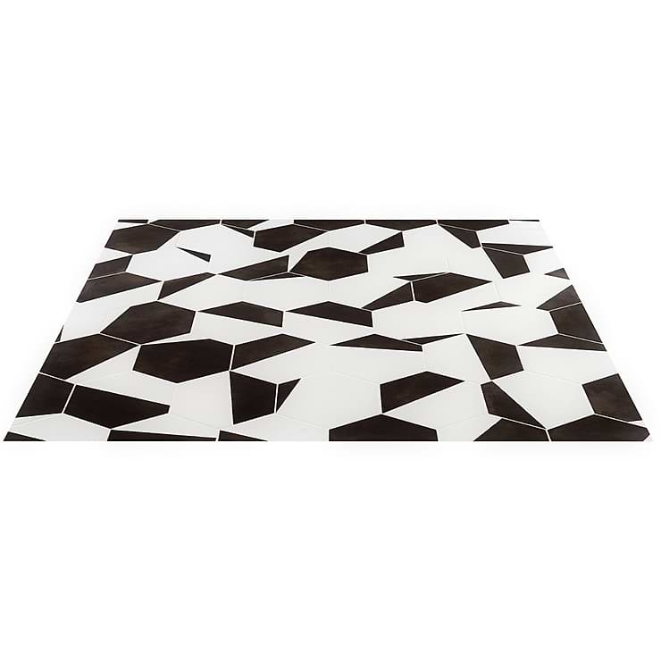 HexArt Pop Nero 8" Hexagon Matte Porcelain Tile