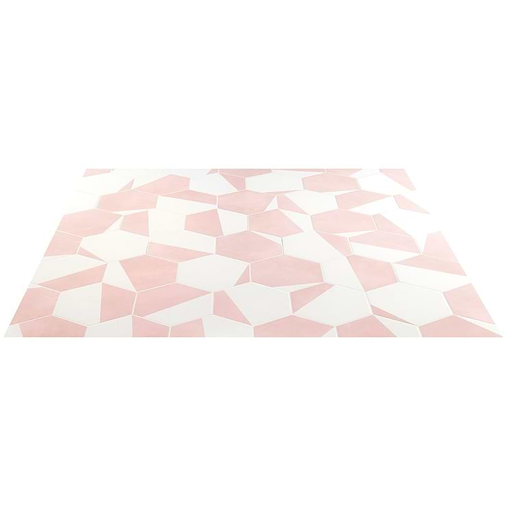 HexArt Pop Rose 8" Hexagon Matte Porcelain Tile