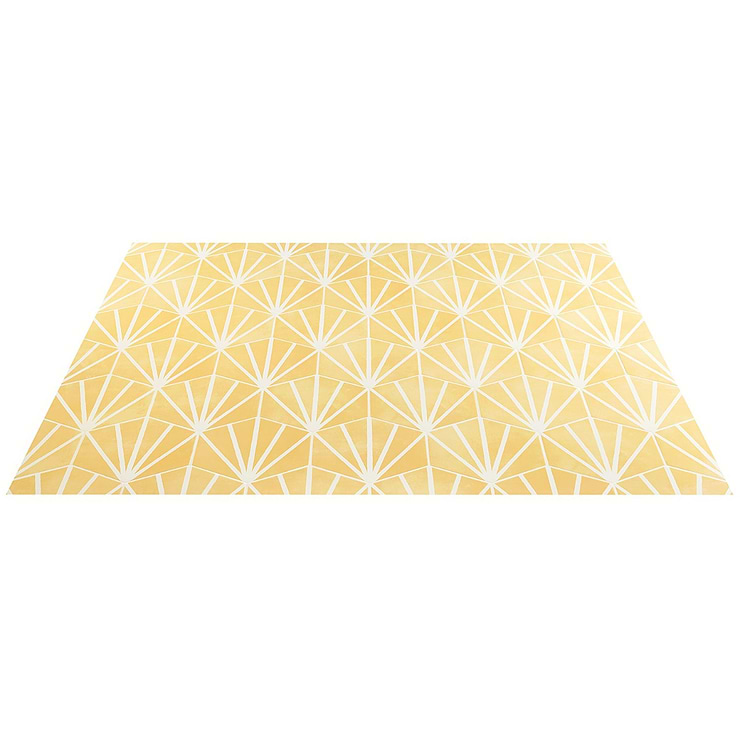 HexArt Deco Yellow 8" Hexagon Matte Porcelain Tile