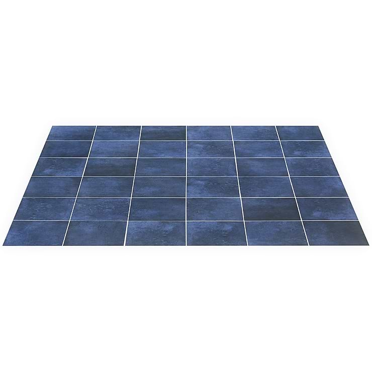 Art Geo by Elizabeth Sutton Cement Blue 8x8 Matte Porcelain Tile