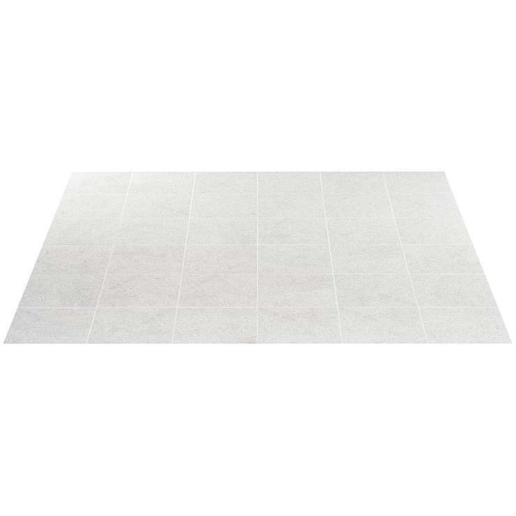 Art Geo by Elizabeth Sutton Terrazzo White Grigio 8x8 Matte Porcelain Tile