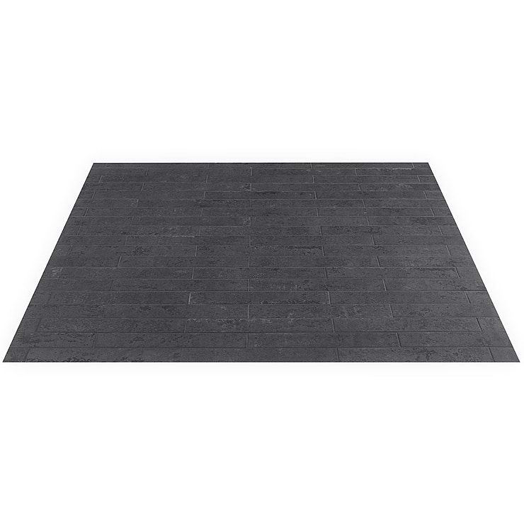 Portrait Black Gold 2x14 Matte Porcelain Tile