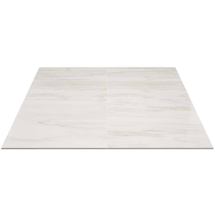 DreamStone Dolomite Snow 12x24 Polished Porcelain Tile