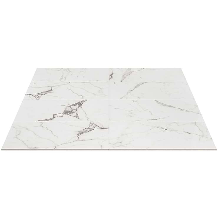 DreamStone Statuario Venato 12x24 Polished Porcelain Tile