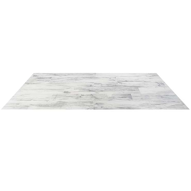 Petrawood White 8x48 Matte Porcelain Tile