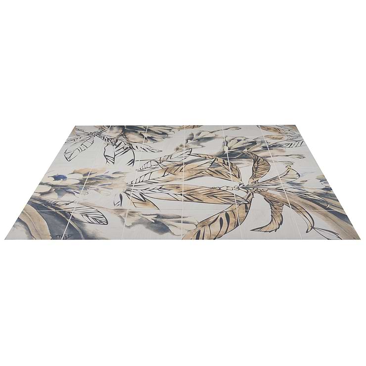 Angela Harris Wilder Autumn Leaves Mural 8x8 Matte Porcelain Tile