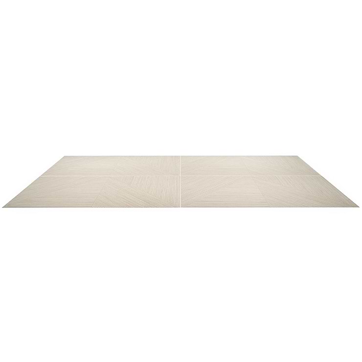 Enso Ash Beige 24x48 Ribbed Matte Porcelain Wood Look Tile