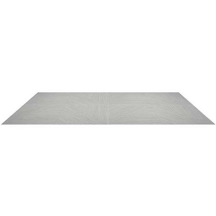 Enso Gray 24x48 Ribbed Matte Porcelain Wood Look Tile