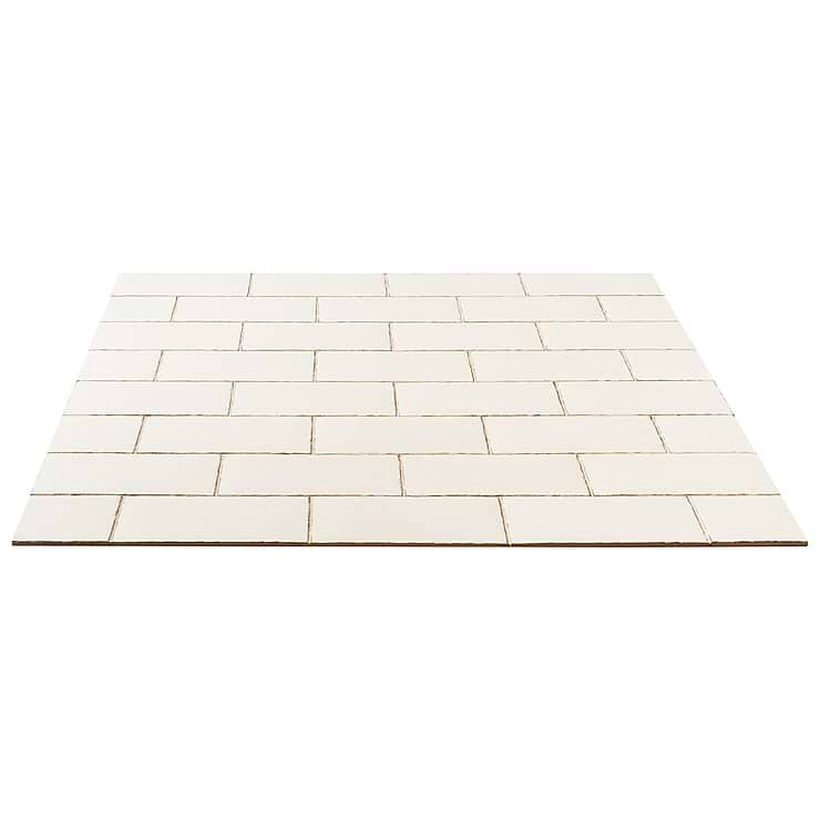 Jamesport White 6"x12" Glossy Porcelain Subway Tile