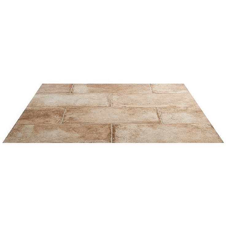 Seville Delfi Dark Beige 12x24 Travertine Look Matte Porcelain Tile
