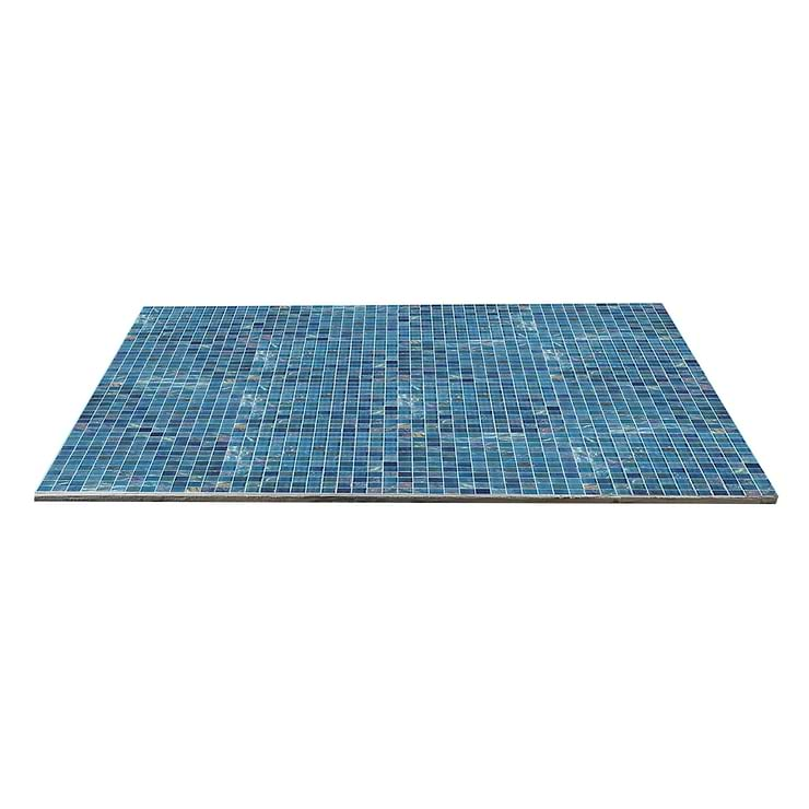 Fairy Blue 1x1 Polished Glass Mosiac Tile