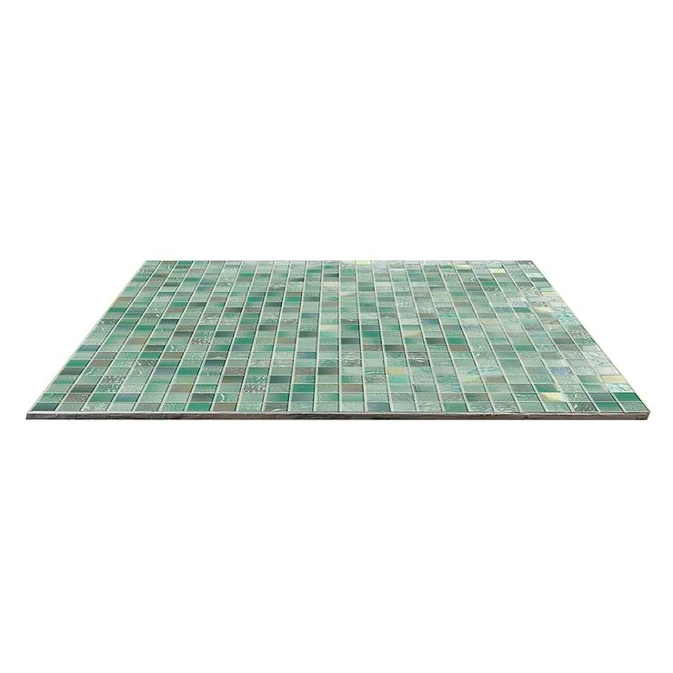 Fairy Green 2x2 Polished Glass Mosiac Tile