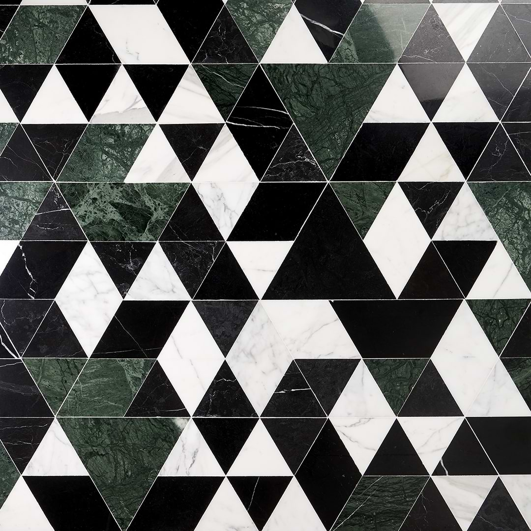 Prism Verdone Green Marble Mosaic Tile