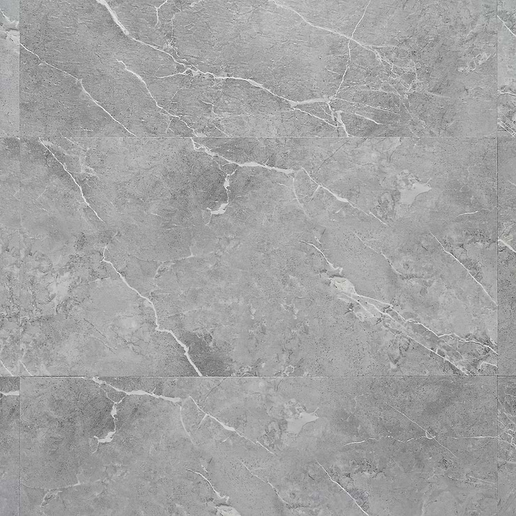 Katone Chauny Marble Medium Gray 18x36 Glue Down Luxury Vinyl Tile