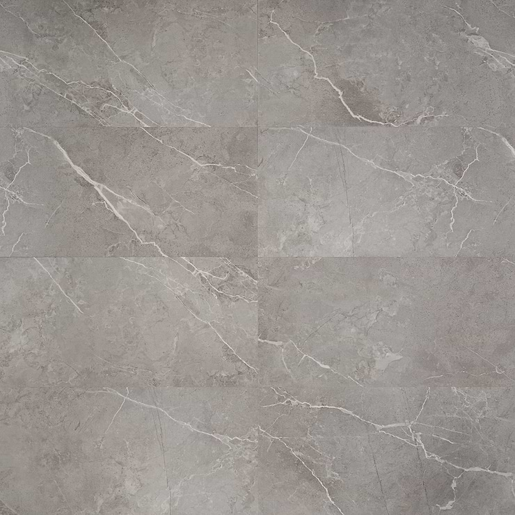 Optoro Chauny Marble Dark Beige 28mil Wear Layer Rigid Core Click 12x24 Luxury Vinyl Tile