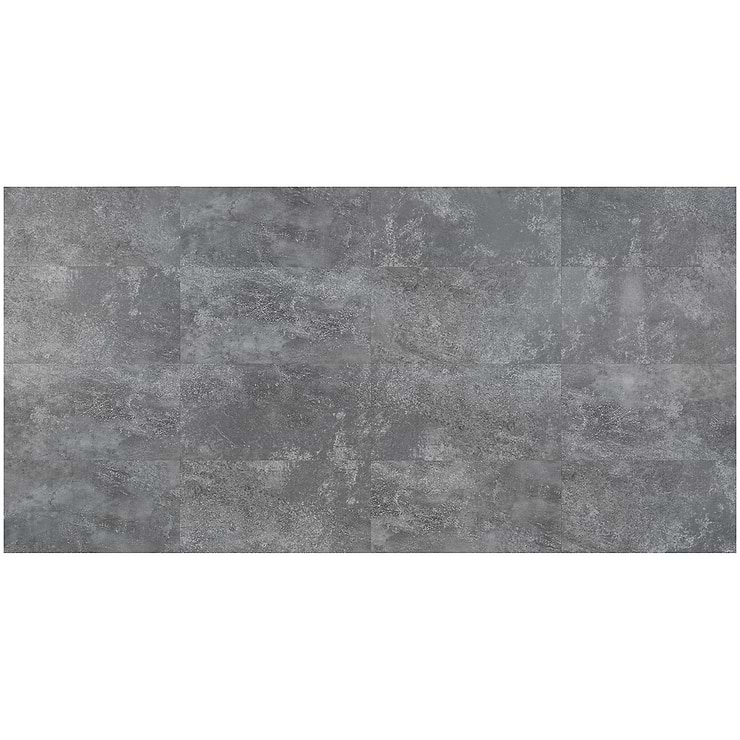 ReNew Metalcrete Pewter 12mil Wear Layer Glue Down 12x24 Luxury Vinyl Tile