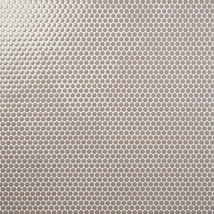 Paradise Firma Beige 1" Penny Round Polished Porcelain Mosaic