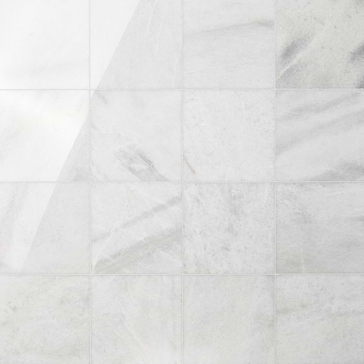 Biarritz White 12x12 Polished Marble Tile