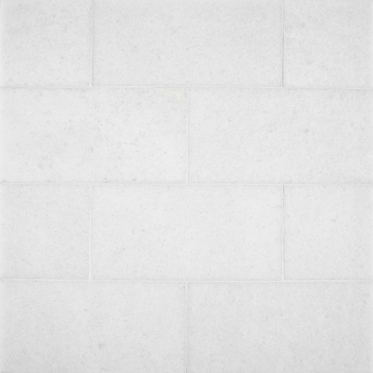 Snow White 6x12 Honed Marble Tile