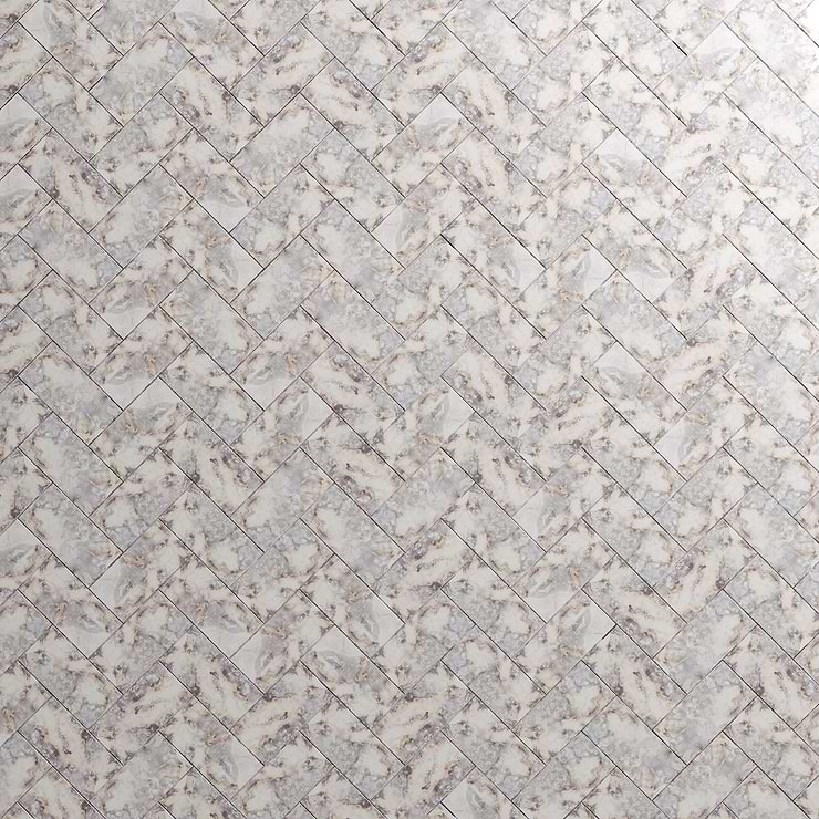 Vilna Argenta Gray 3x6 Antique Mirror Polished Subway Wall Tile