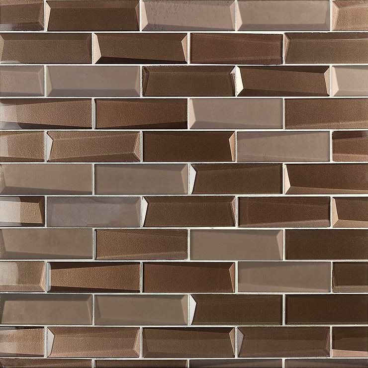 3D Glass Tile for Backsplash