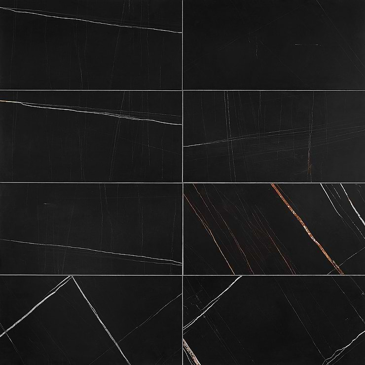 Nero Dorato 12x24 Honed Marble Tile