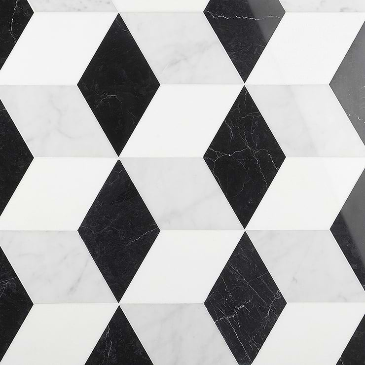 Havasar Classico 8x9 Polished Marble Mosaic Tile