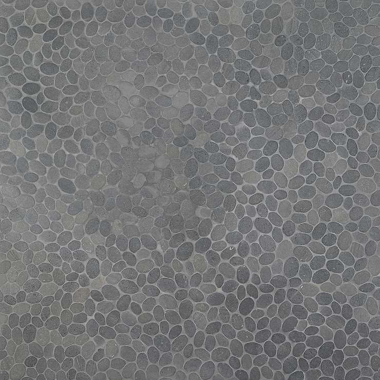 Nature Lava Black Round Pebble Mosaic