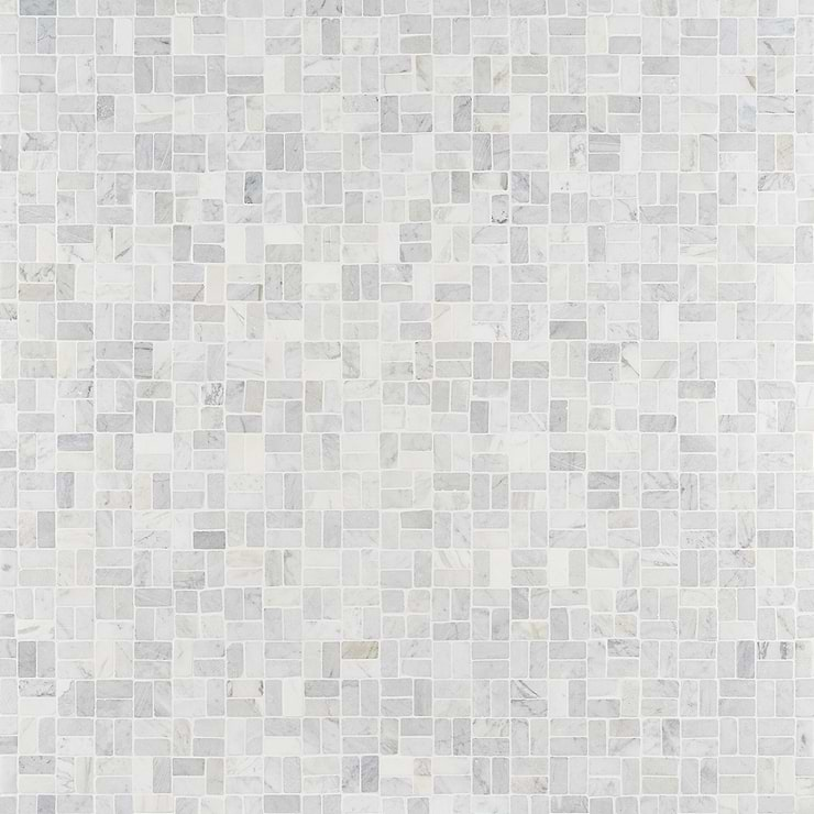 Nature Antique Carrara Marble Honed Mosaic Tile