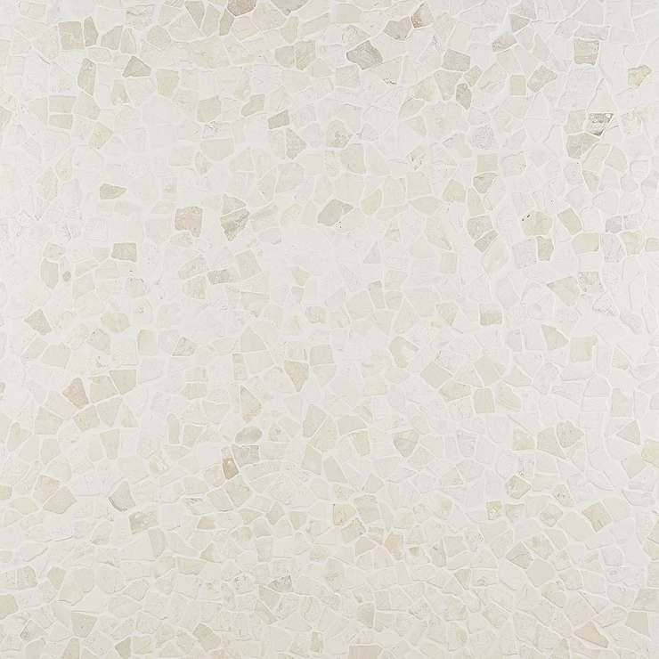 Nature WhiteTumbled Pebble Mosaic