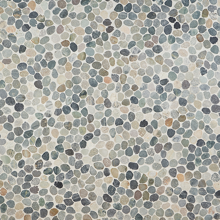 Nature Sumatra Round Pebble Mosaic