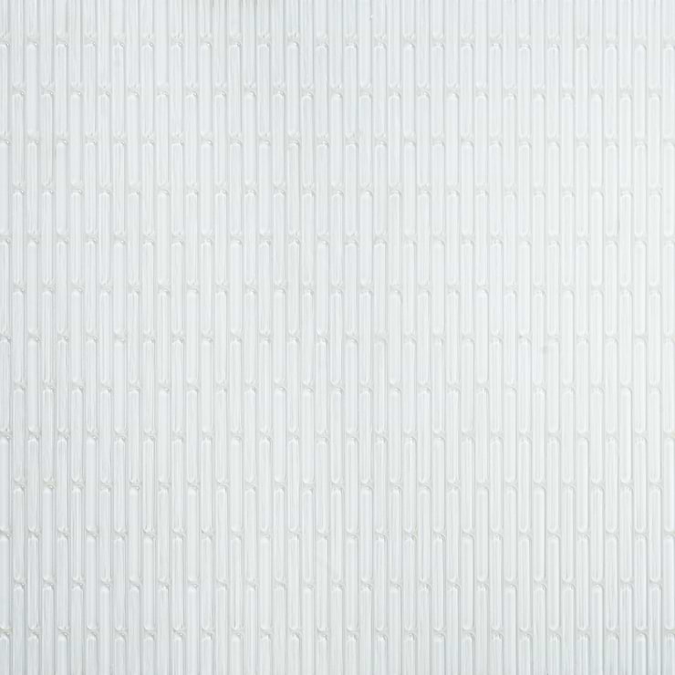 Baltoro Super White Polished Glass Mosaic Wall Tile