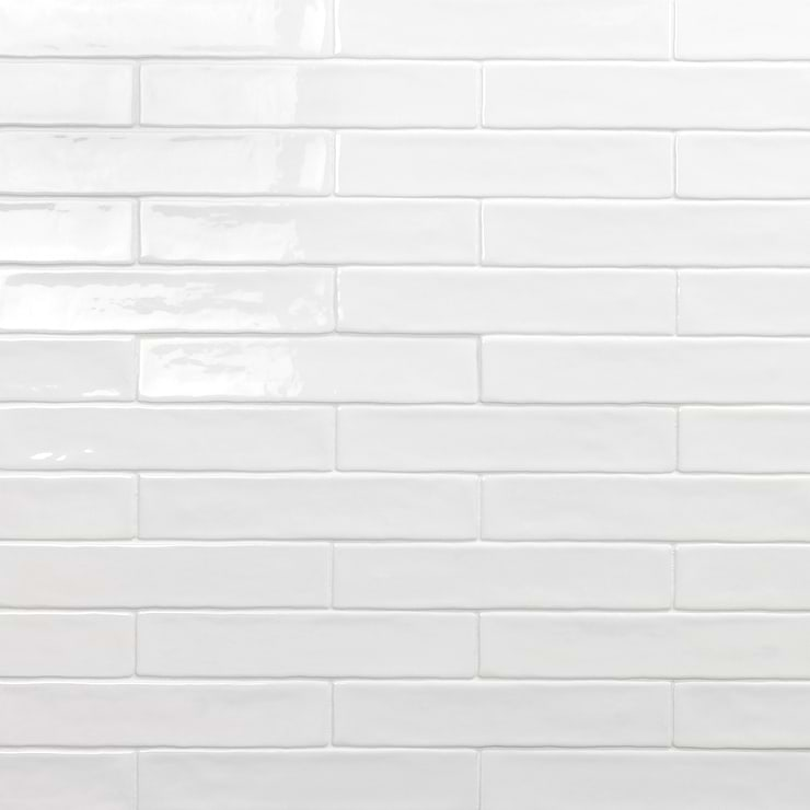 Seaport Arctic White 2x10 Polished Ceramic Subway Wall Tile