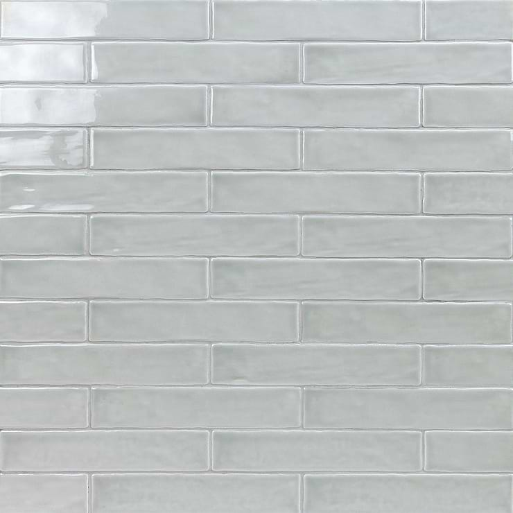 Seaport Chameleon Sage Gray 2x10 Polished Ceramic Subway Wall Tile