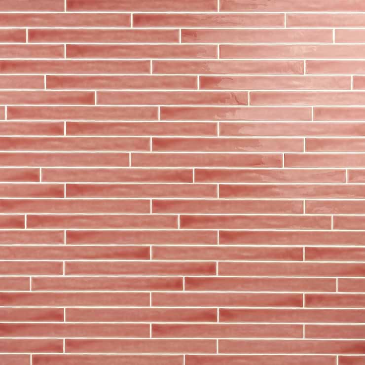 Carolina Coral Pink 2x20 Polished Ceramic Wall Tile