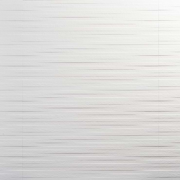 Reverb Multilevel White 12x36 3D Matte Ceramic Tile