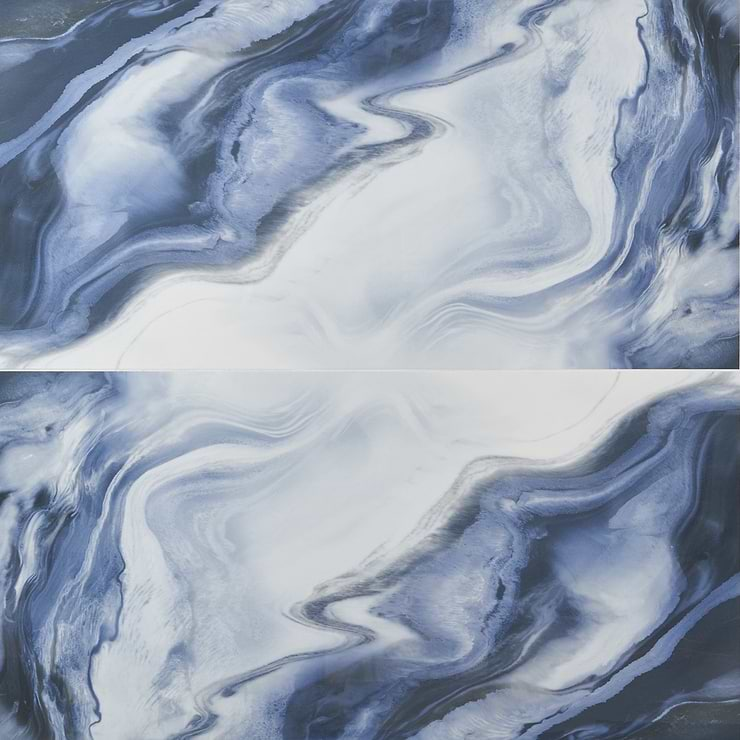 Waverly Blue 24x48 Polished Porcelain Tile