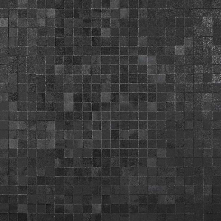 Hewlett Black Iron 2x2 Matte Porcelain Mosaic Tile