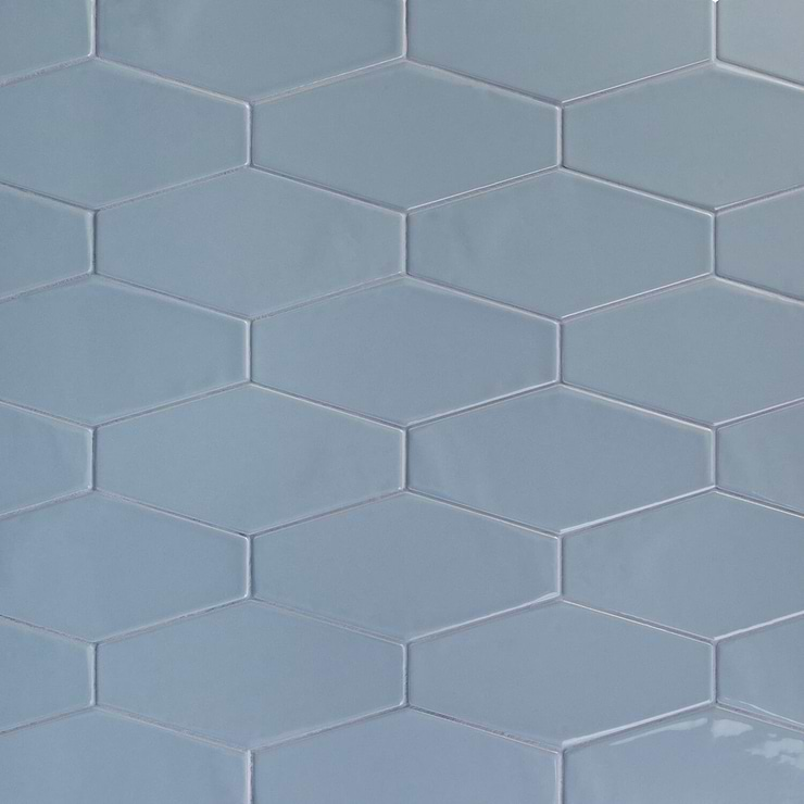 Manchester Hexagon Dew 4x8 Polished Ceramic Tile