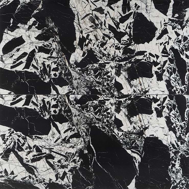 Valiant Black Antique 30x60 Polished Porcelain Tile