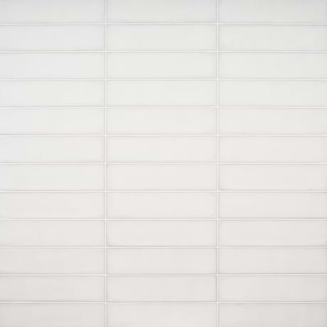 Stacy Garcia ArtBlock Bianco White 4x16 Matte Porcelain Tile