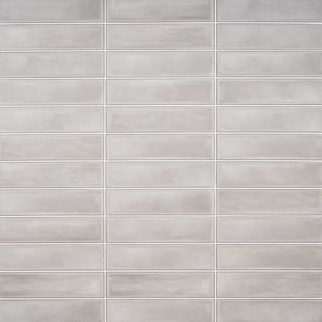 Stacy Garcia ArtBlock Grigio Gray 4x16 Matte Porcelain Tile