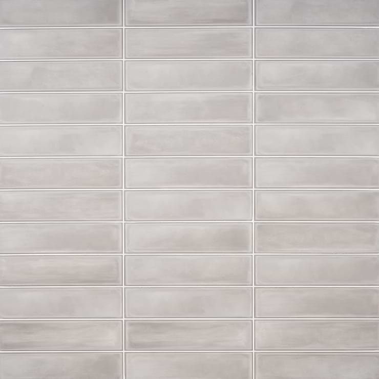 Stacy Garcia ArtBlock Grigio Gray 4x16 Matte Porcelain Tile