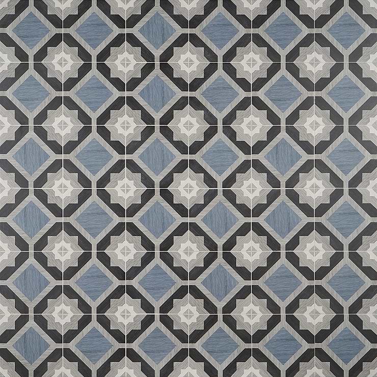 Delancey Starwood Blue 8x8 Matte Porcelain Tile