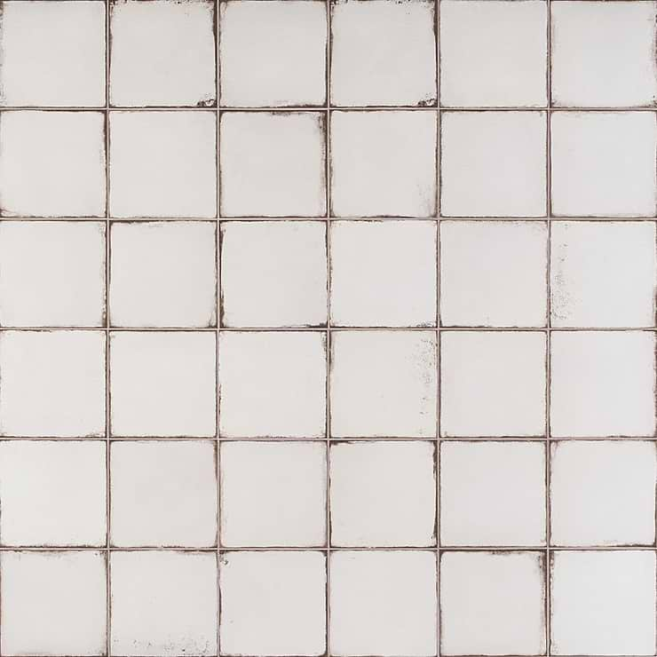 Los Lunas White 8x8 Matte Porcelain Tile