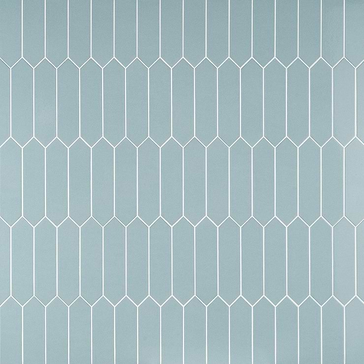 Tehama Blue 3x12 Picket Crackled Ceramic Tile