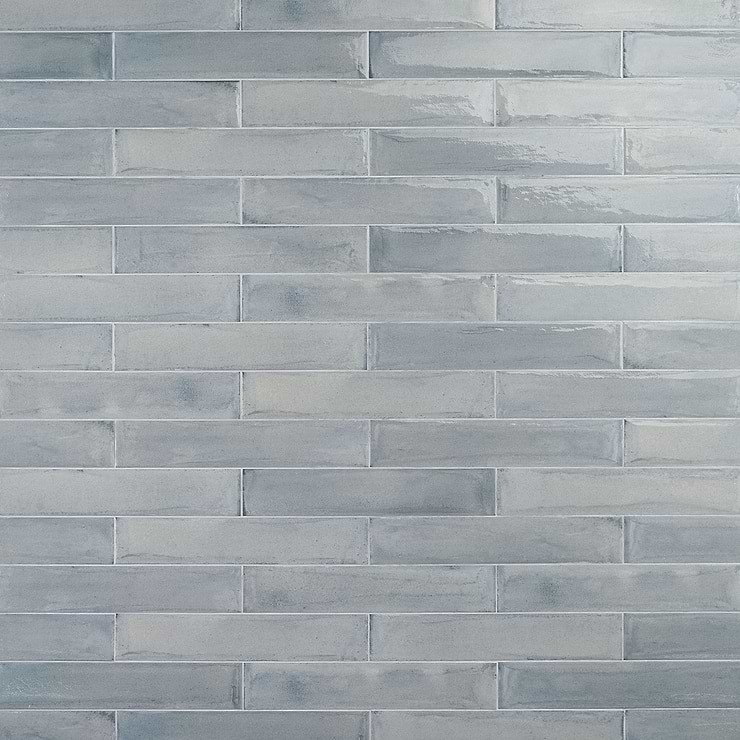 Paint Azur Blue 3x16 Glossy Porcelain Subway Tile